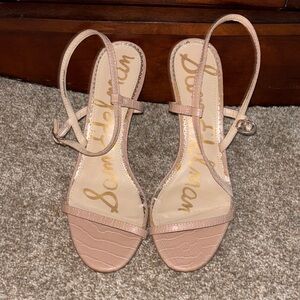 Sam Edelman Tan Heeled Shoes Elegant Design
